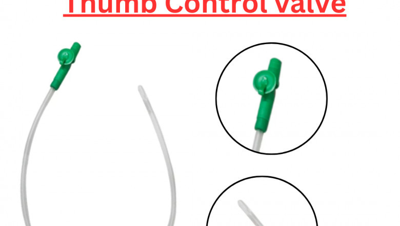 Suction Catheter with Thumb Valve — Easy Control