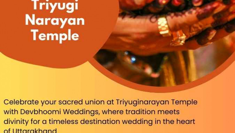 What factors make the Triyuginarayan Temple a popular choice for destination weddings in Uttarakhand?