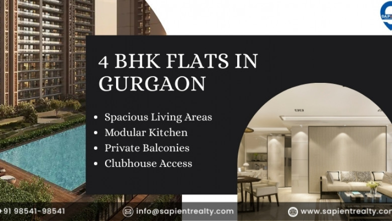Luxurious 4 BHK Flats in Gurgaon - Sapient Realty