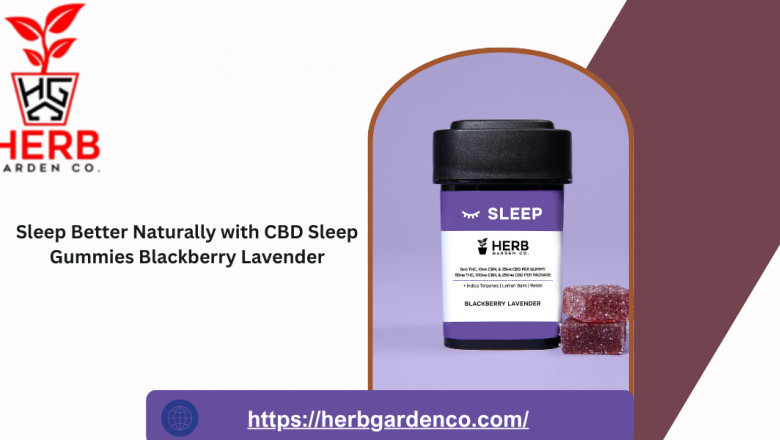 Sleep Better Naturally with CBD Sleep Gummies Blackberry Lavender