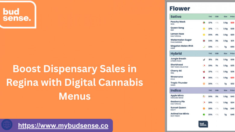 Boost Dispensary Sales in Regina with Digital Cannabis Menus