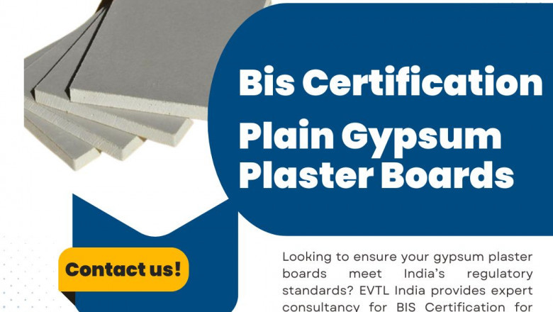 EVTL India : BIS Certification for Plain Gypsum Plaster Boards