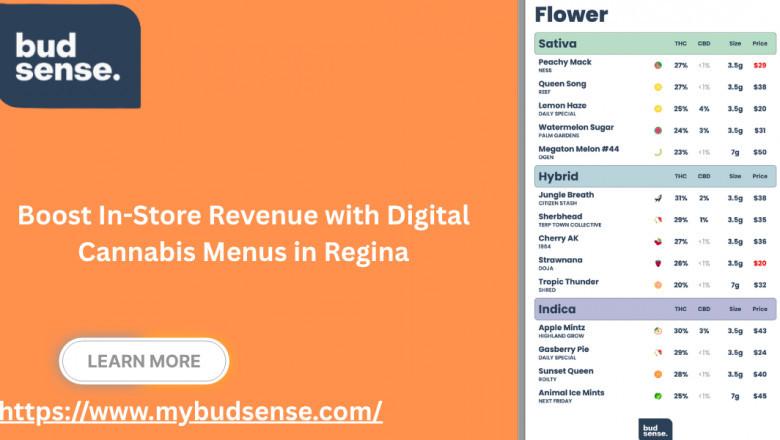 Boost In-Store Revenue with Digital Cannabis Menus in Regina
