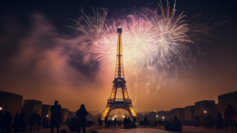 Magic of Fireworks and Red Flares with Big Shotter Fireworks