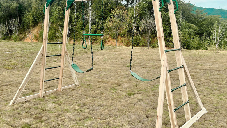 Lifespan Kids Daintree 2 in 1 Monkey Bars and Swing Set - Qubyk AU