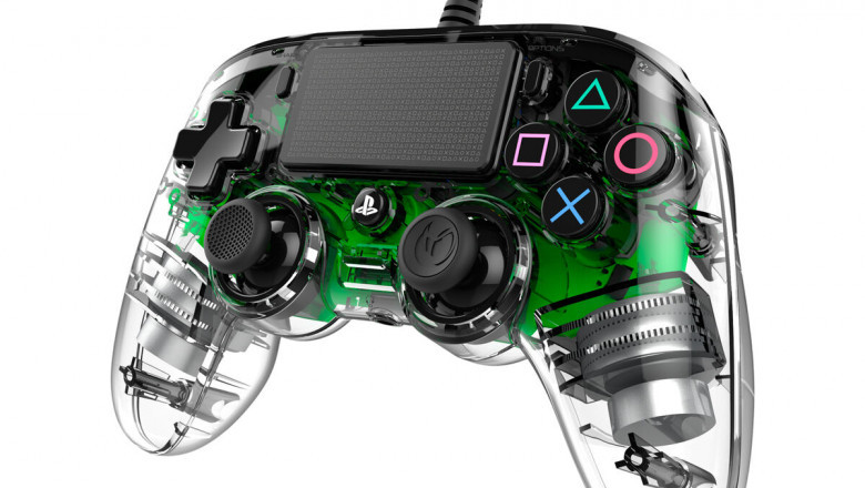 Wireless Gaming Controller Nacon PS4OFCPADCLGREEN Green Transparent PlayStation 4- Qubyk UK