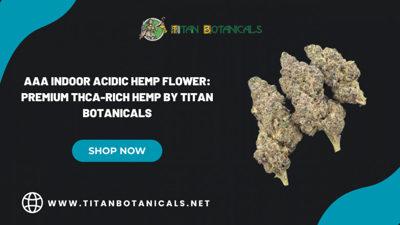 Shop AAA Indoor Acidic Hemp Flower by Titan Botanicals