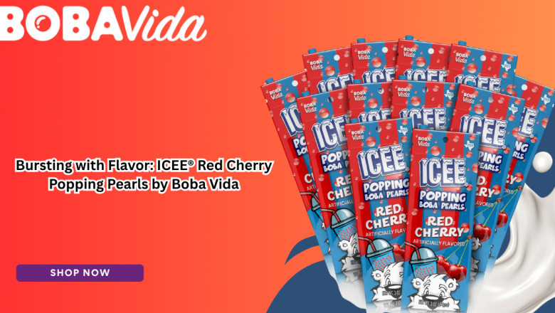 Bursting with Flavor: ICEE® Red Cherry Popping Pearls by Boba Vida