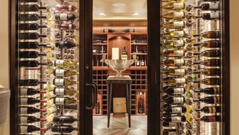 Elegant Wine Room Glass Doors for Custom Wine Spaces