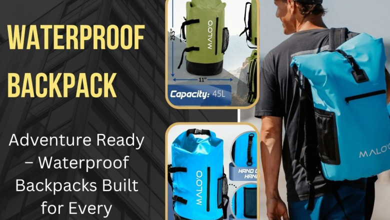 Waterproof Backpack with Adjustable Straps and Padded Back Support