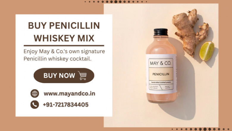 Buy The Classic Penicillin Whiskey Cocktail Mixer only at May & Co.