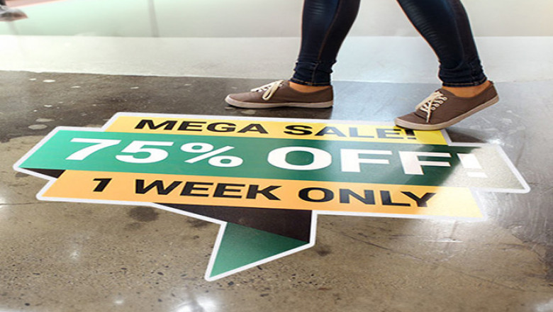 Same Day Personalised Floor Sticker Printing – Custom Vinyl Graphics That Grab Attention Fast
