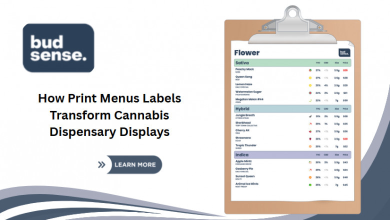 How Print Menus Labels Transform Cannabis Dispensary Displays