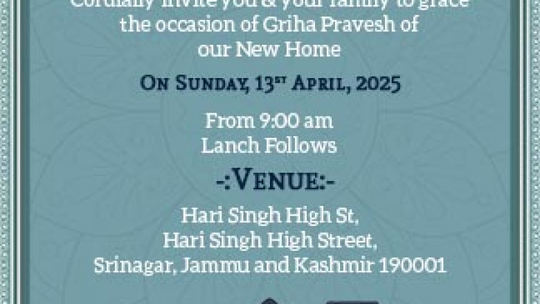 How to Create a Beautiful Griha Pravesh Invitation Card in English for Your Housewarming