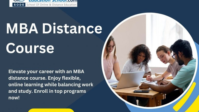 MBA Distance Course Admissions Open at Top Colleges in India