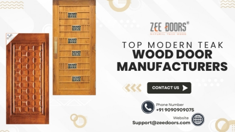 Modern Teak Wood Door Manufacturers Offering Custom & Readymade Solutions
