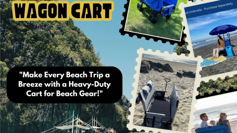 The Only Cart for Beach Fun You Need A Heavy-Duty Wagon Cart