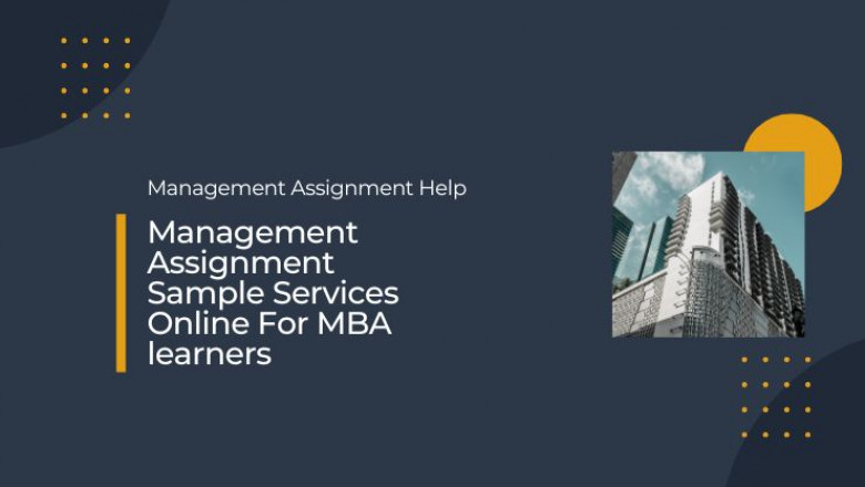Management Assignment Sample Services Online For MBA learners