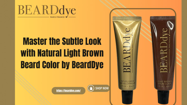 Master the Subtle Look with Natural Light Brown Beard Color by BeardDye