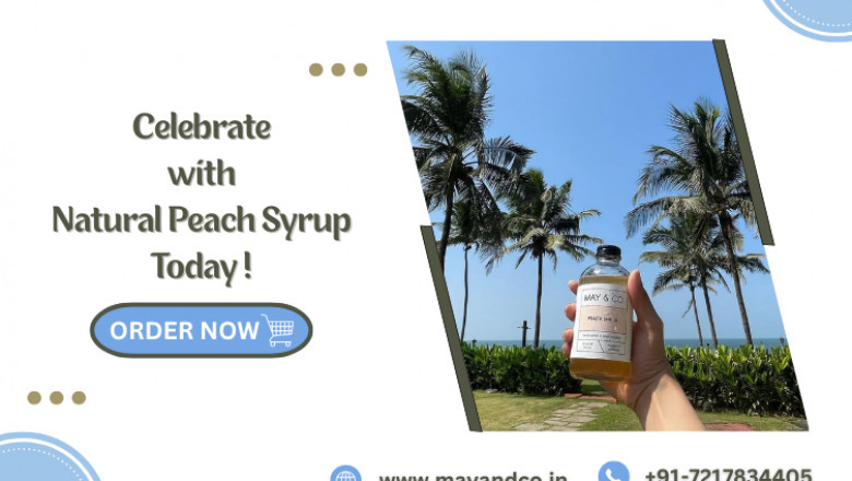 Celebrate With Natural Peach Syrup from May & Co.