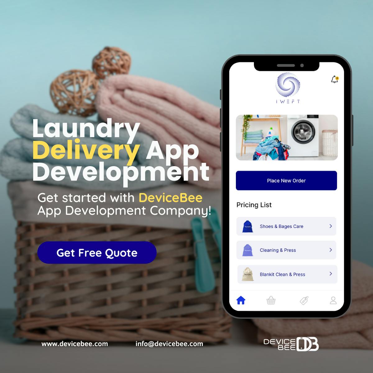 Laundry App Development Dubai - DeviceBee