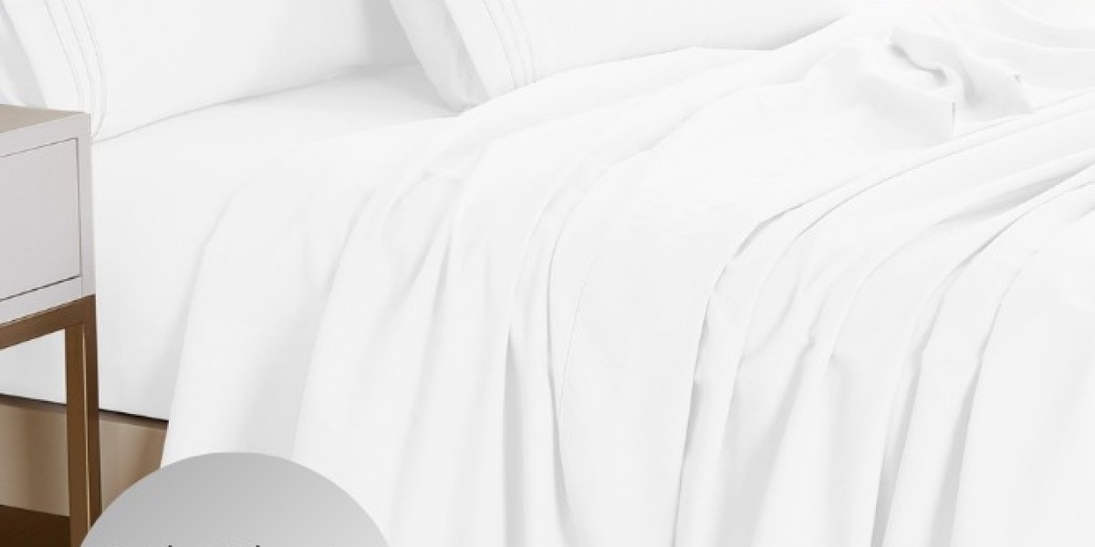 Elevate Your Sleep with the Textilia™ Queen Size 4 Piece Bedsheet Set – White