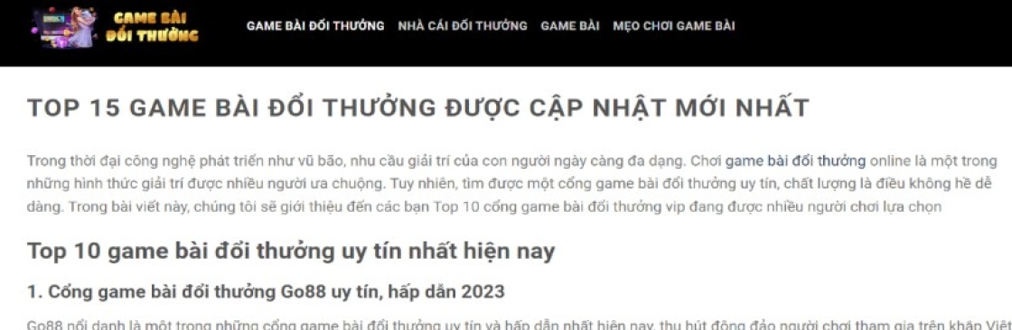 Game Bài Đổi Thưởng Cover Image