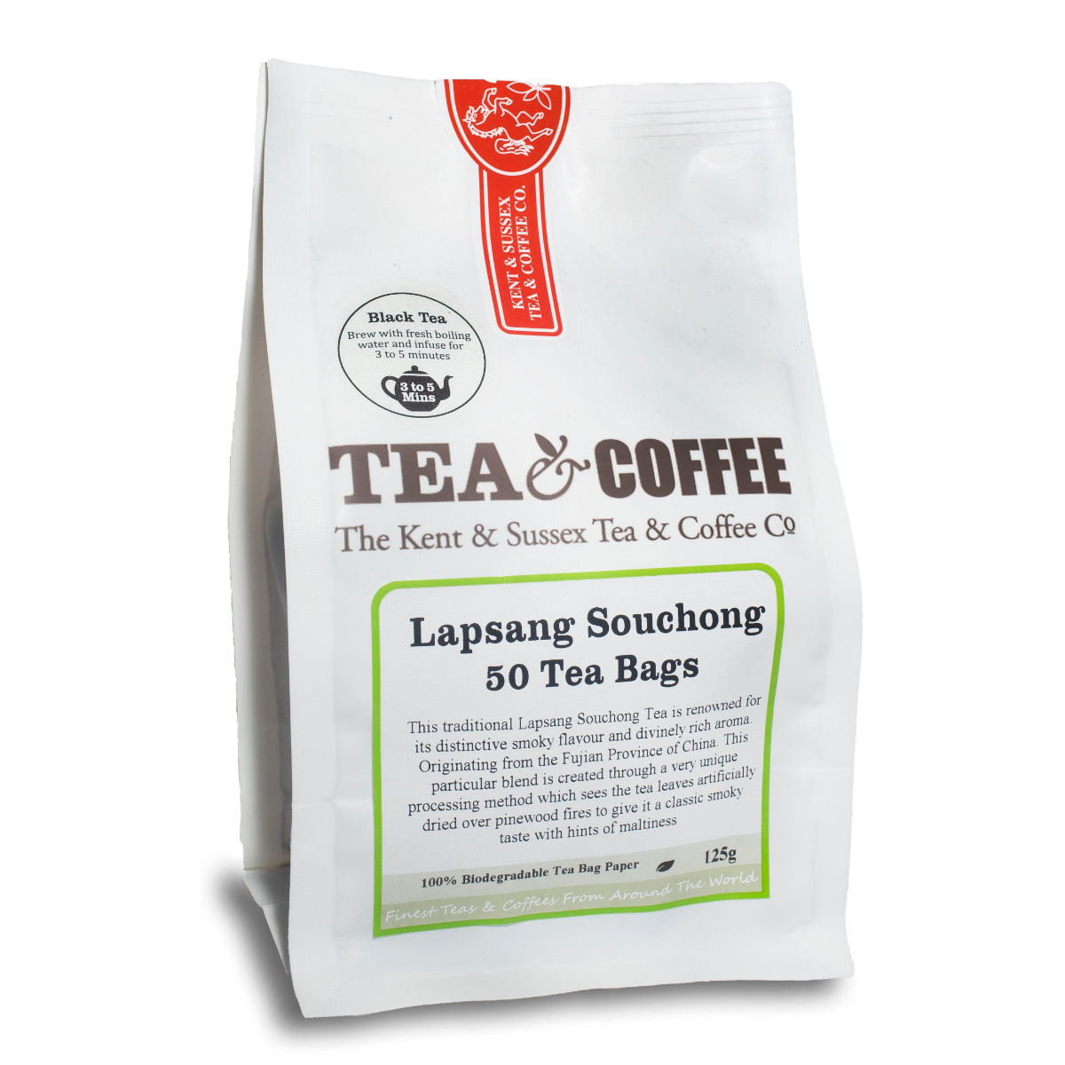 Buy Lapsang Souchong Tea Bags | Rich Smoky Taste