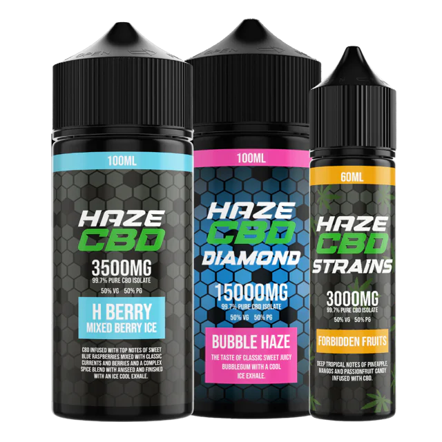 CBD Vape Juice & E-Liquids | 60ML at £14.99 | HAZE CBD 2024