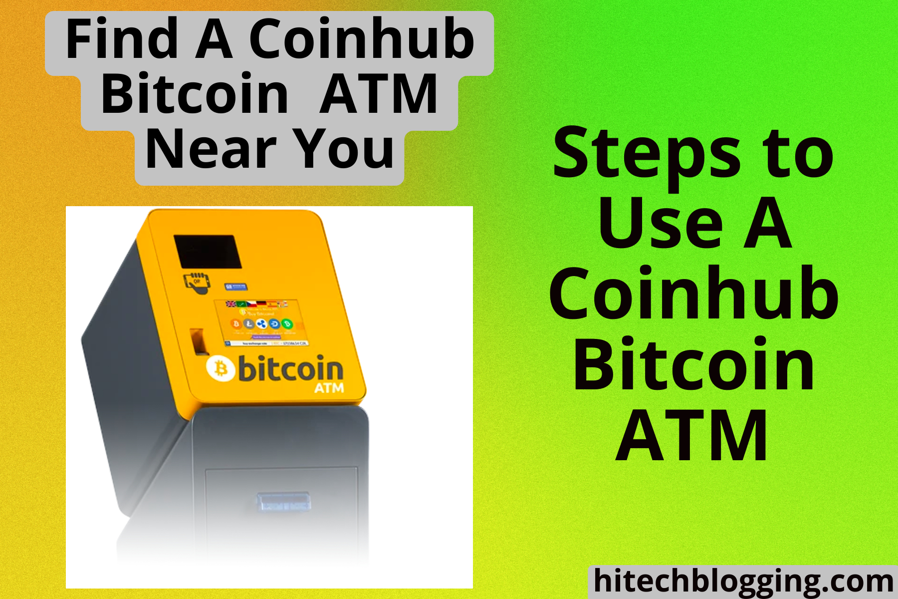 CoinHub Bitcoin ATM Tellers: Buy and Sell Crypto at Bitcoin ATMs