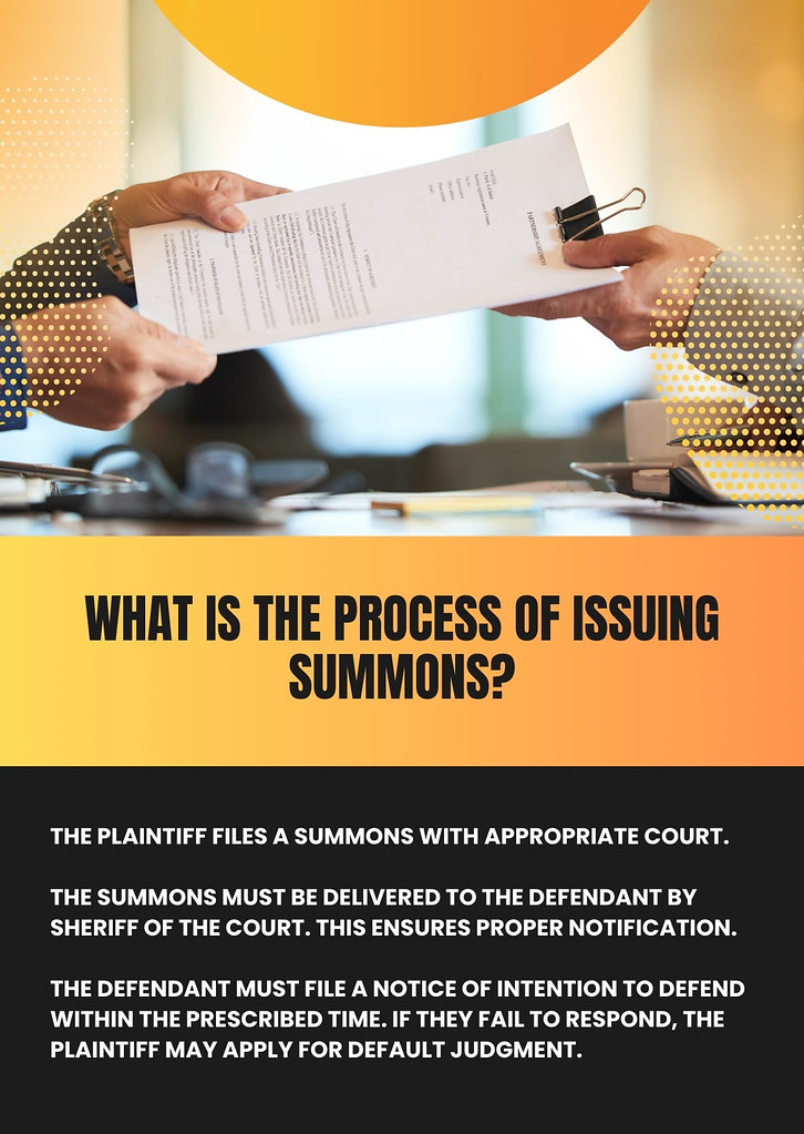 What is the process of issuing summons? | The two key instru… | Flickr