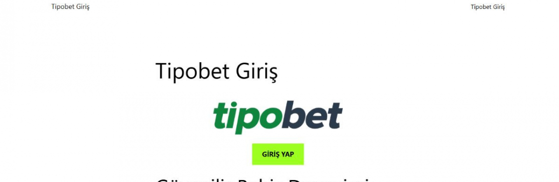 tipobetgiris Cover Image